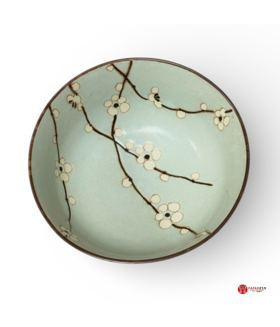 Hana Light Green Udon Bowl – Japanese Porcelain Ø 17 cm | Japanzen