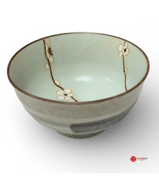 Bol à udon Fleurs de Prunier - Porcelaine japonaise | Japanzen