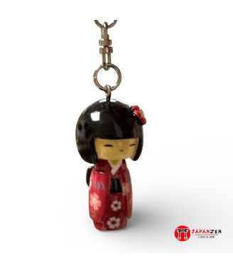 Japanese keyring Kokeshi Doll Furisode