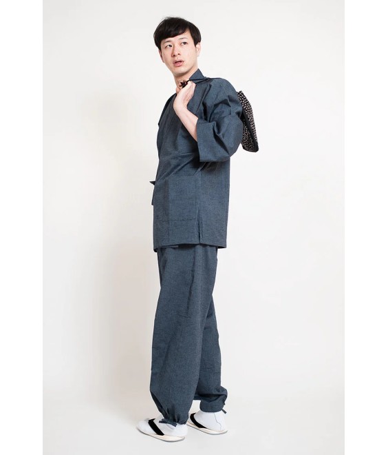 Samue japonais homme en coton – Tenue traditionnelle confort | Japanzen