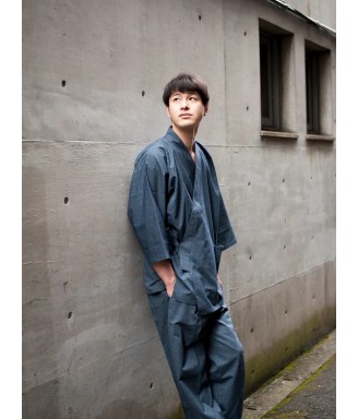 Samue japonais homme en coton – Tenue traditionnelle confort | Japanzen