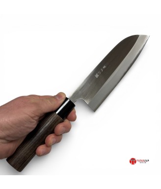Couteau japonais Santoku Gihei 165mm – Acier SG2 poli