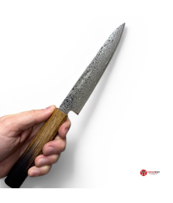 Couteau Office Damas AUS-10 150 mm – Tranchant et élégance | Japanzen