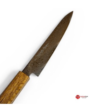 Couteau Petty Yamawaki Damas AUS-10 150 mm | Sakai Japon