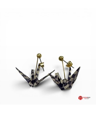 Boucles d’Oreille Japonaises Grues Origami Tokyo Senso-ji | Japanzen