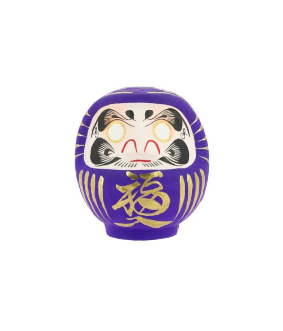 Daruma traditionnel japonais 12 cm – pourpre “Harmonie” | Japanzen
