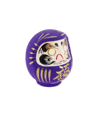 Daruma traditionnel japonais 12 cm – pourpre “Harmonie” | Japanzen