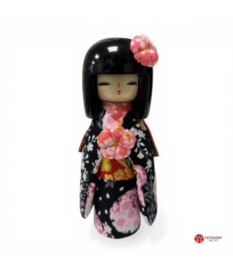 Poupée Japonaise Kokeshi Kimono Chirimen – Artisanat de Kyoto | Japanzen
