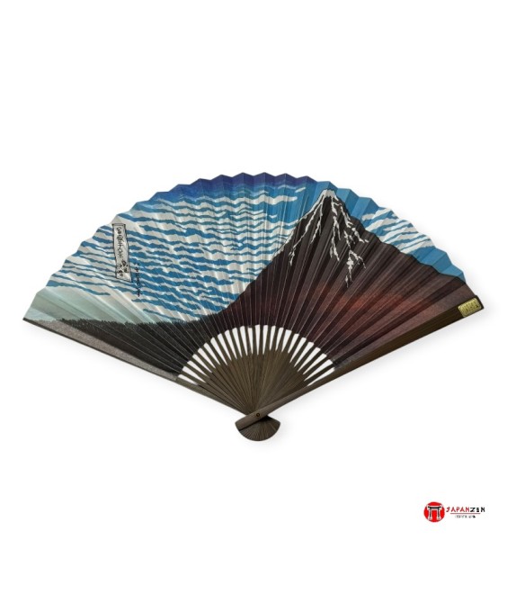 eventail-maisendo-hokusai-fuji-rouge