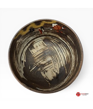 Bol à Matcha Japonais Kyo-yaki Kisshou Tsuru – Grue Porte-Bonheur | Japanzen