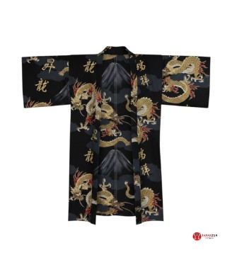 Veste Kimono japonaise happi - Dragon & Mont Fuji | Japanzen
