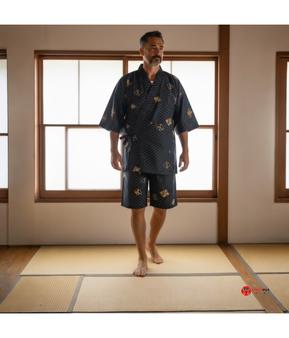 Jinbei japonais traditionnel homme fabriqué au Japon
