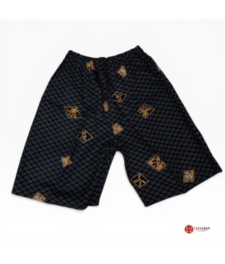 Japanese Men’s Jinbei Hishi & Four Seasons Kanji | Japanzen
