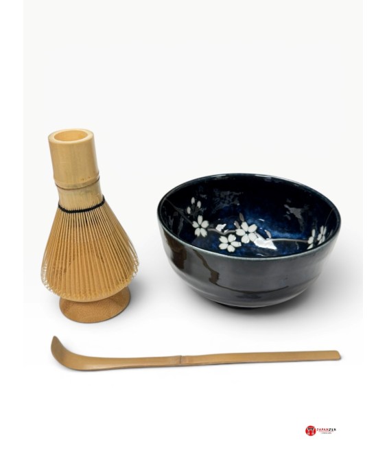 kit matcha japonais motifs sakura