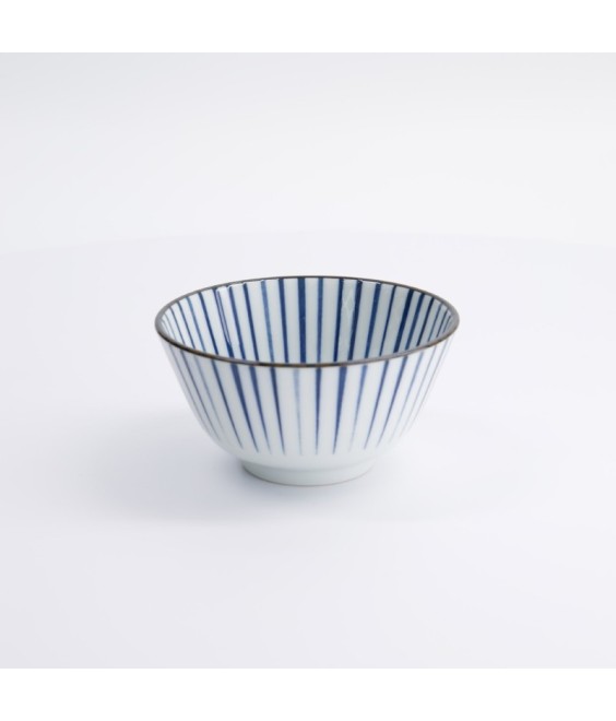 Bol à riz japonais Natsu Tokusa – Céramique bleue et blanche | Fabriqué au Japon | Japanzen