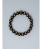 Bracelet Juzu japonais en ébène veiné – Sutra du Cœur gravé | Fabriqué à Kyoto | Japanzen