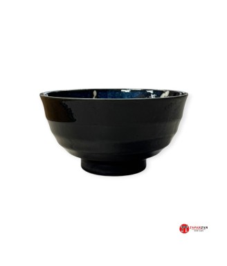Bol japonais Hana bleu en porcelaine – 17 cm – Fabriqué au Japon