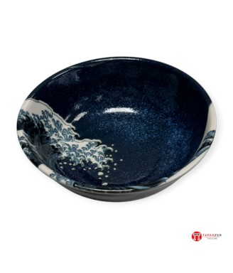 Bol à ramen japonais Hokusai Grande Vague – Porcelaine 19,5 cm