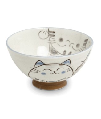 Petit bol japonais Trois Chats 11,5 cm fabriqué au Japon