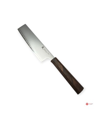 Vue entière du Nakiri Yaxell Hana fabriqué à Seki