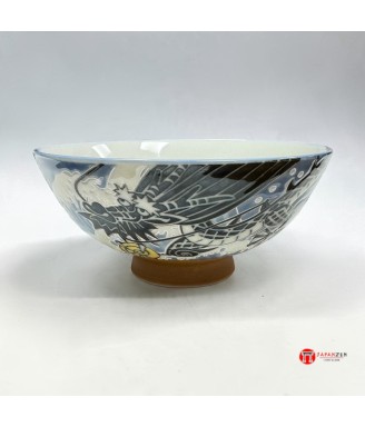 Bol à Riz Japonais Kai Ryū – Dragon Bleu – 14 cm