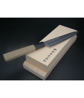Pierre d’affûtage japonaise #1000 avec socle Hinoki – Artisanale | Japanzen - Boutique japonaise