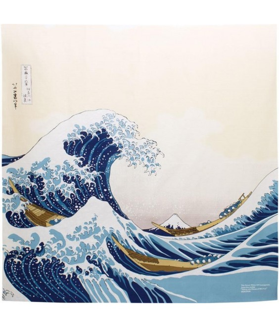 Furoshiki 104cm "Grande Vague de Kanagawa"