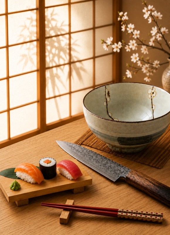 Bols à ramen, théières, baguettes et vaisselle authentique pour apporter élégance et raffinement à vos repas.
